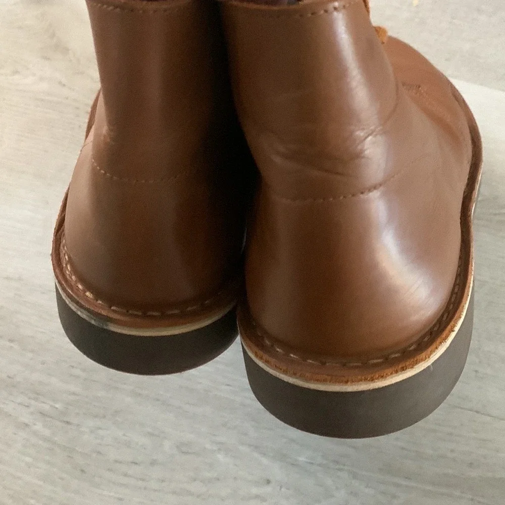 Clark's‎ bushacre 2 chukka boots 11 lace up leather tan cognac winter fall